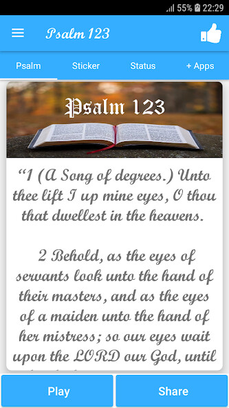 Run android online APK Psalm 123 from MyAndroid or emulate Psalm 123 using MyAndroid Run android online APK Psalm 123 from MyAndroid or emulate Psalm 123 using MyAndroid