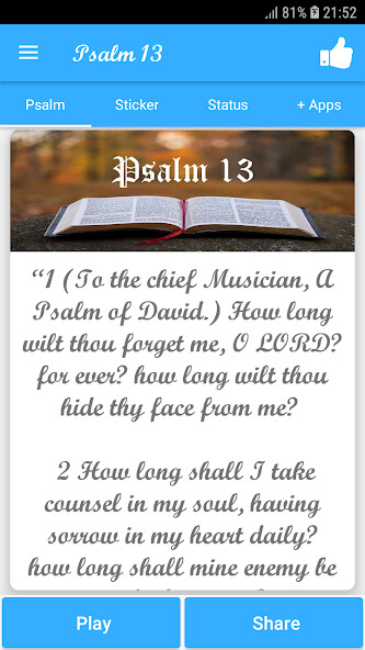 Run android online APK Psalm 13 from MyAndroid or emulate Psalm 13 using MyAndroid Run android online APK Psalm 13 from MyAndroid or emulate Psalm 13 using MyAndroid
