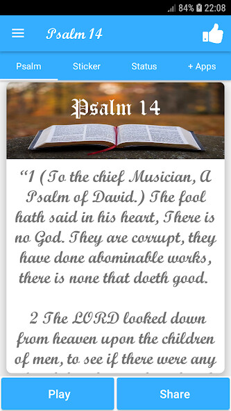 Run android online APK Psalm 14 from MyAndroid or emulate Psalm 14 using MyAndroid