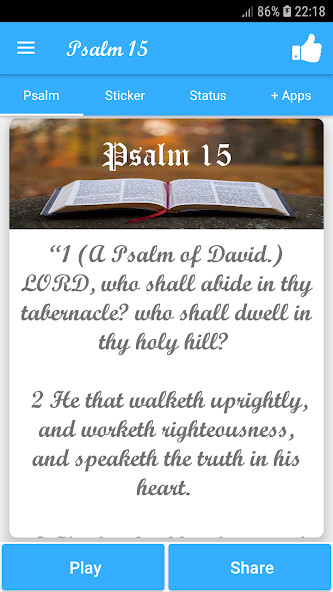 Run android online APK Psalm 15 from MyAndroid or emulate Psalm 15 using MyAndroid Run android online APK Psalm 15 from MyAndroid or emulate Psalm 15 using MyAndroid