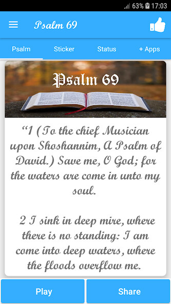 Run android online APK Psalm 69 from MyAndroid or emulate Psalm 69 using MyAndroid