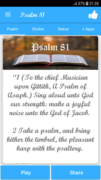 Run android online APK Psalm 81 from MyAndroid or emulate Psalm 81 using MyAndroid