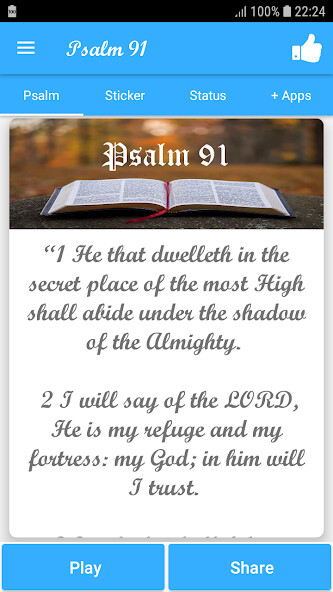 Run android online APK Psalm 91 from MyAndroid or emulate Psalm 91 using MyAndroid