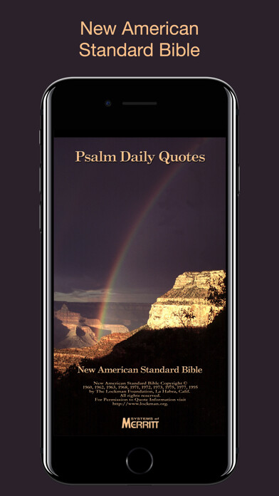 Emulate iPhone app Psalm Daily Quotes NASB using MyAndroid Emulate iPhone app Psalm Daily Quotes NASB using MyAndroid