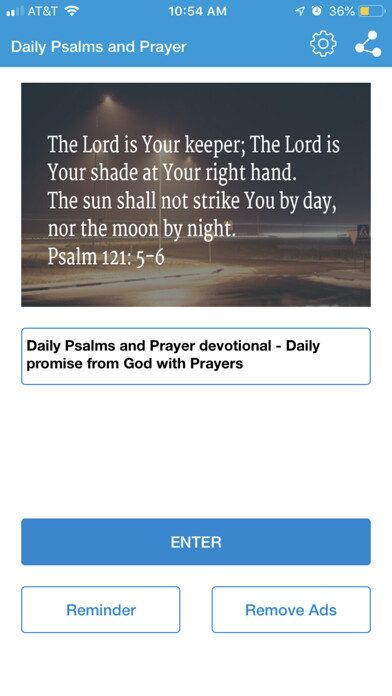Emulate iPhone app Psalms & Prayer Devotionals using MyAndroid