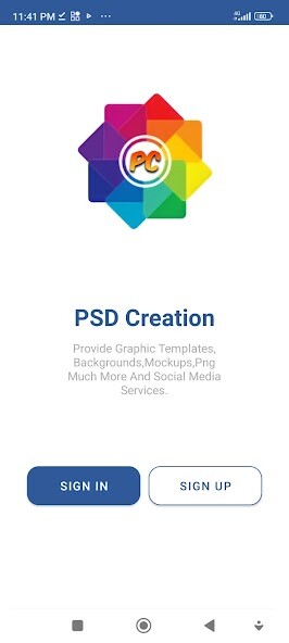 Run android online APK PSD Creation from MyAndroid or emulate PSD Creation using MyAndroid