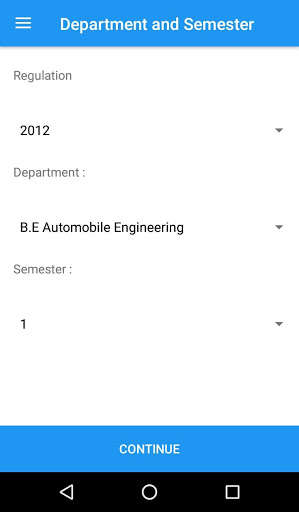 Emulate Android APK PSG Tech CGPA Calculator