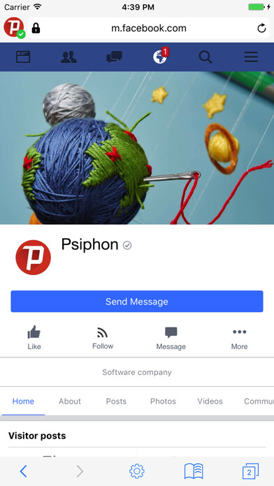 Emulate iPhone app Psiphon Browser using MyAndroid Emulate iPhone app Psiphon Browser using MyAndroid