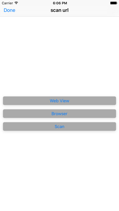 Emulate iPhone app PSLaunch - Scan website from QR Code using MyAndroid