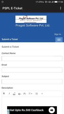 Emulate Android APK PSPL E Ticket