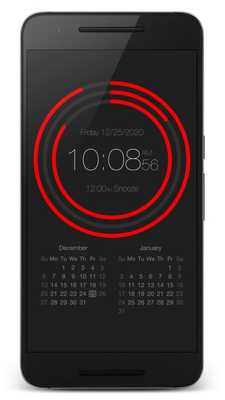 Emulate Android APK PsPsClock "Arc" - Music Alarm Clock  Calendar
