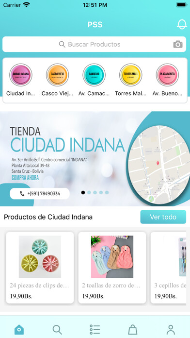 Emulate iPhone app PSS Compras en línea Bolivia using MyAndroid Emulate iPhone app PSS Compras en línea Bolivia using MyAndroid