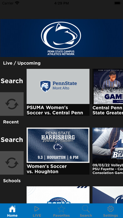 Emulate iPhone app PSU Campus Athletics Network using MyAndroid
