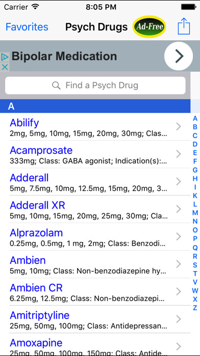 Emulate iPhone app Psych Drugs & Medications: Psychiatric Meds Guide using MyAndroid Emulate iPhone app Psych Drugs & Medications: Psychiatric Meds Guide using MyAndroid
