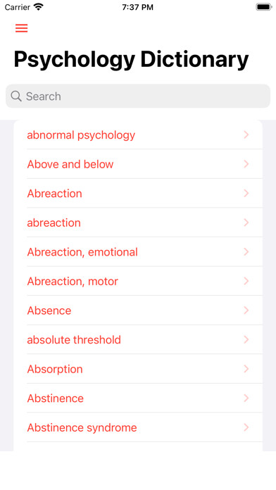 Emulate iPhone app Psychology Dictionary Offline using MyAndroid Emulate iPhone app Psychology Dictionary Offline using MyAndroid