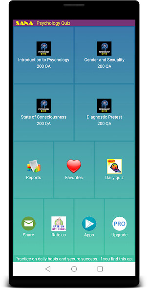 Run android online APK Psychology Quiz from MyAndroid or emulate Psychology Quiz using MyAndroid