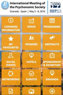 Emulate Android APK Psychonomics in Spain 2016
