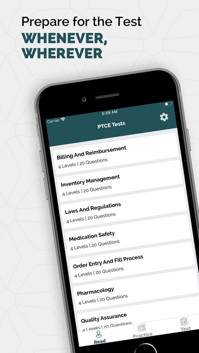 Emulate iPhone app PTCE Practice Tests using MyAndroid