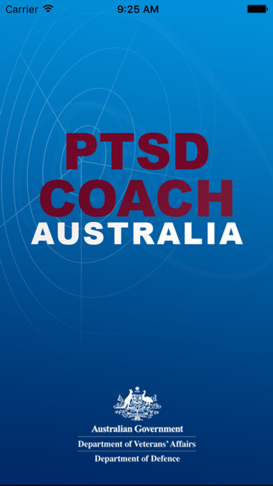 Emulate iPhone app PTSD Coach Australia using MyAndroid