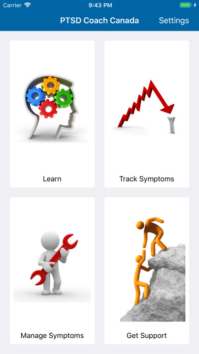 Emulate iPhone app PTSD Coach Canada using MyAndroid Emulate iPhone app PTSD Coach Canada using MyAndroid