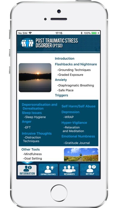 Emulate iPhone app PTSD Hub using MyAndroid Emulate iPhone app PTSD Hub using MyAndroid