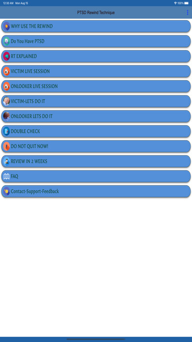 Emulate iPhone app PTSD Rewind Technique using MyAndroid Emulate iPhone app PTSD Rewind Technique using MyAndroid