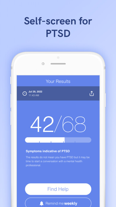 Emulate iPhone app PTSD Test (PCL) using MyAndroid Emulate iPhone app PTSD Test (PCL) using MyAndroid
