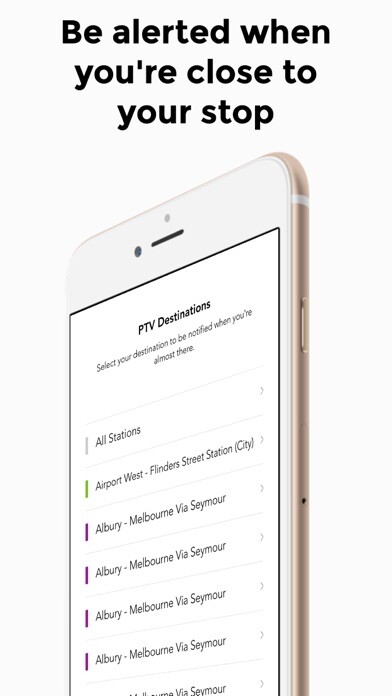 Emulate iPhone app PTV Destinations - Arrive using MyAndroid