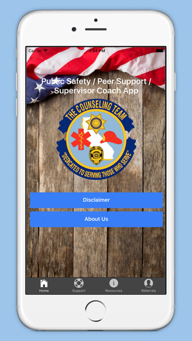 Emulate iPhone app Public Safety Peer Support/Supervisor Coach using MyAndroid