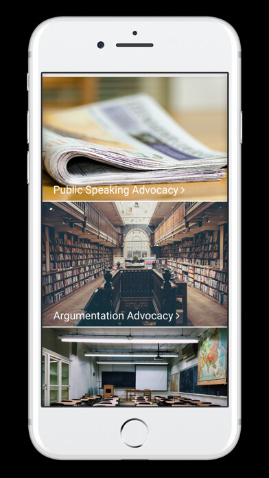 Emulate iPhone app Public Speaking/Argumentation using MyAndroid