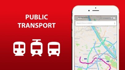 Emulate iPhone app Public transport map Paris using MyAndroid