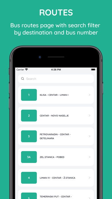 Emulate iPhone app Public Transport Novi Sad using MyAndroid