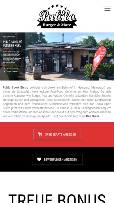 Emulate iPhone app Publo Burger & More (Hainburg) using MyAndroid Emulate iPhone app Publo Burger & More (Hainburg) using MyAndroid