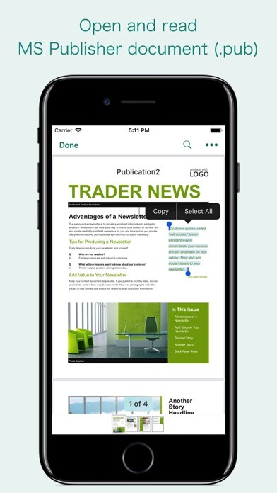 Emulate iPhone app PUB Reader - for MS Publisher using MyAndroid Emulate iPhone app PUB Reader - for MS Publisher using MyAndroid