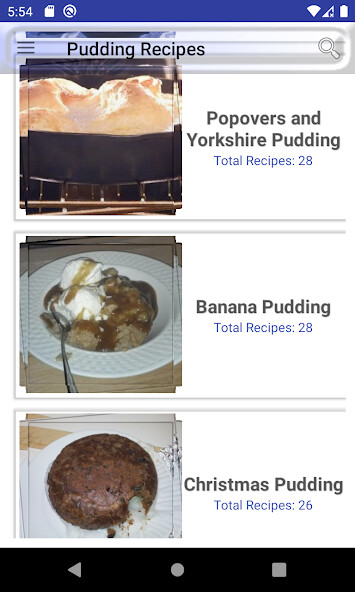 Run android online APK Pudding Dessert Recipe from MyAndroid or emulate Pudding Dessert Recipe using MyAndroid