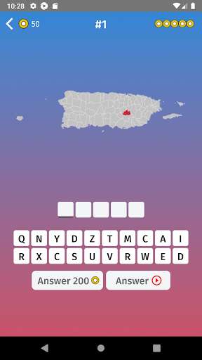 Run android online APK Puerto Rico: Regions & Provinces Map Quiz Game from MyAndroid or emulate Puerto Rico: Regions & Provinces Map Quiz Game using MyAndroid