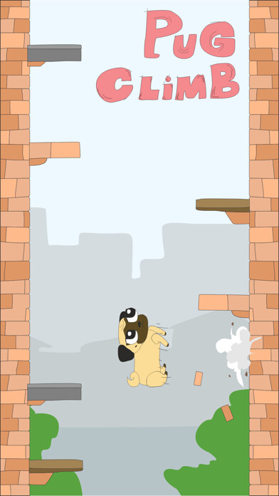 Emulate iPhone app Pug Climb - From the makers of Growing Pug using MyAndroid