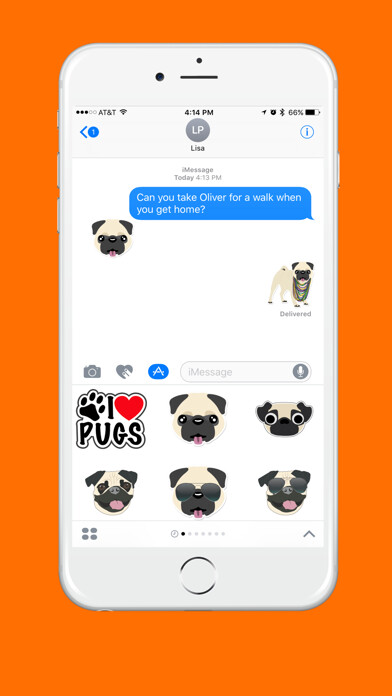 Emulate iPhone app Pug Emoji using MyAndroid Emulate iPhone app Pug Emoji using MyAndroid