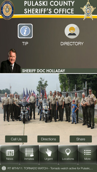 Emulate iPhone app Pulaski County Sheriff using MyAndroid Emulate iPhone app Pulaski County Sheriff using MyAndroid