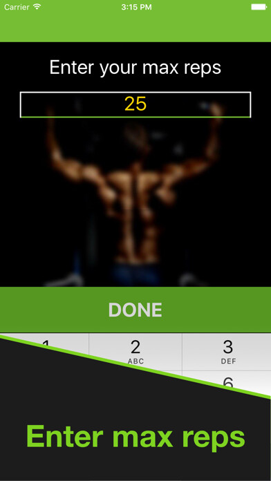 Emulate iPhone app PullUpPlus - Training program using MyAndroid