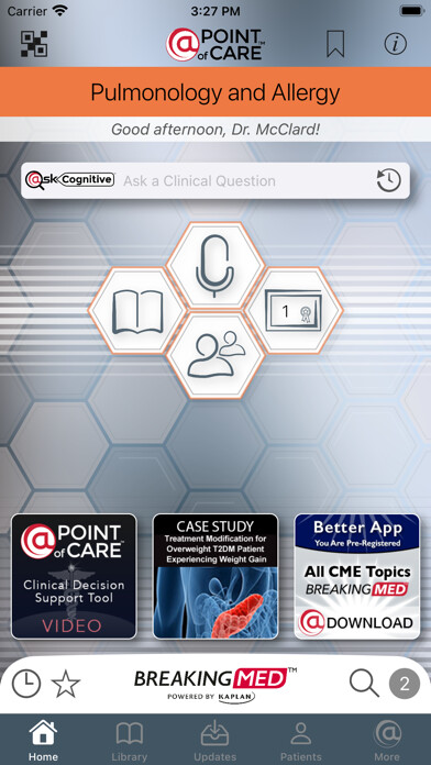 Emulate iPhone app Pulmonology and Allergy using MyAndroid