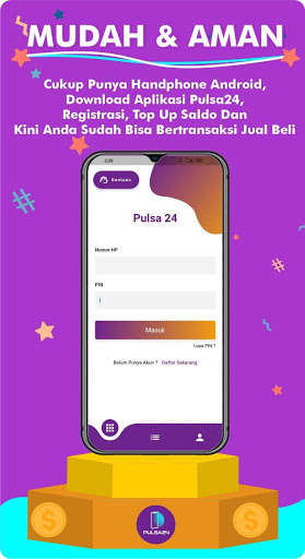 Run android online APK Pulsa24 - Agen Pulsa dan PPOB from MyAndroid or emulate Pulsa24 - Agen Pulsa dan PPOB using MyAndroid