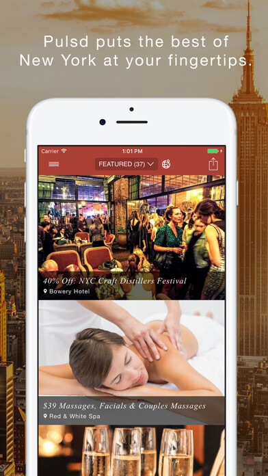 Emulate iPhone app pulsd - The Best of New York using MyAndroid Emulate iPhone app pulsd - The Best of New York using MyAndroid