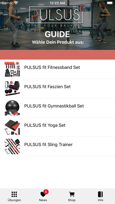 Emulate iPhone app PULSUS fit – Fitness Guide using MyAndroid
