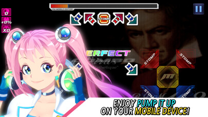 Emulate iPhone app Pump It Up M: Beat Finger Step using MyAndroid