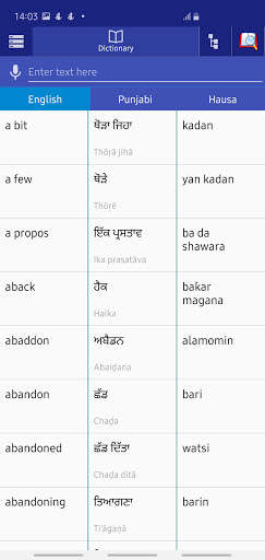 Run android online APK Punjabi Hausa Dictionary from MyAndroid or emulate Punjabi Hausa Dictionary using MyAndroid