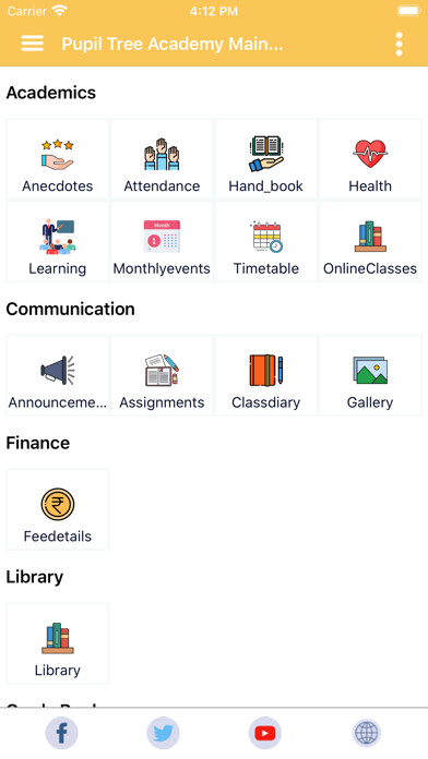 Emulate iPhone app PUPIL TREE using MyAndroid