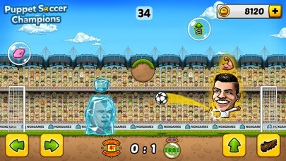 Emulate iPhone app Puppet Soccer Champions - Football League of the big head Marionette stars and players using MyAndroid Emulate iPhone app Puppet Soccer Champions - Football League of the big head Marionette stars and players using MyAndroid