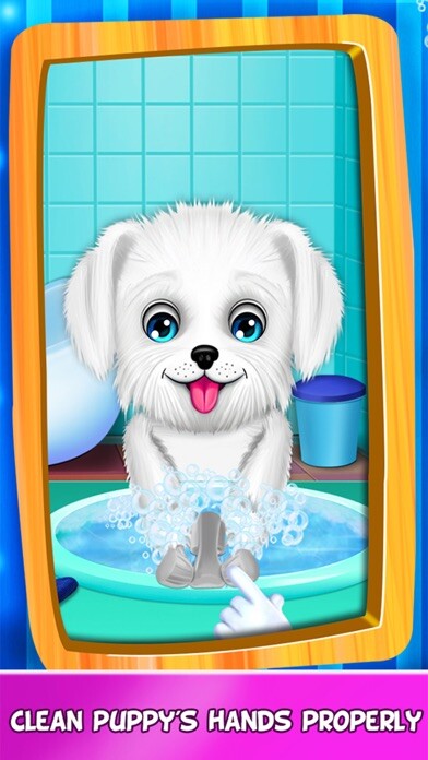 Emulate iPhone app Puppy Daily Activities Game using MyAndroid