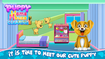 Emulate iPhone app Puppy Home House Cleaning using MyAndroid